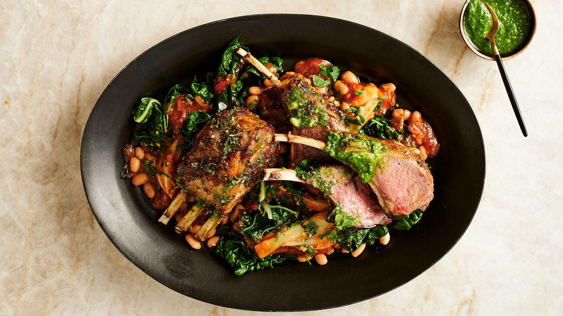 An easy yet impressive roast lamb rack recipe