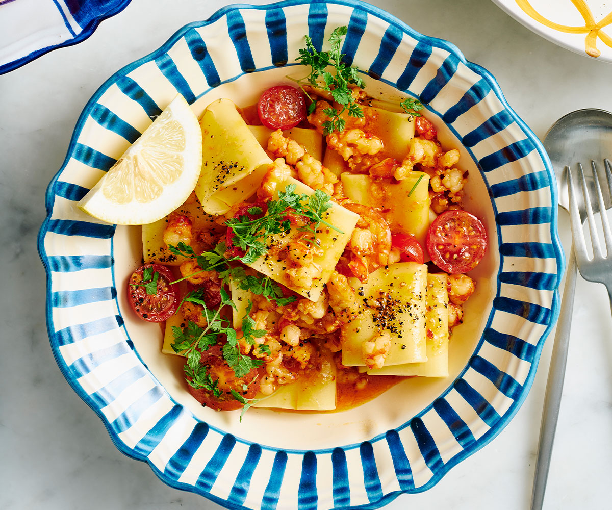 Seconds are a given with this light and fiery summer pasta