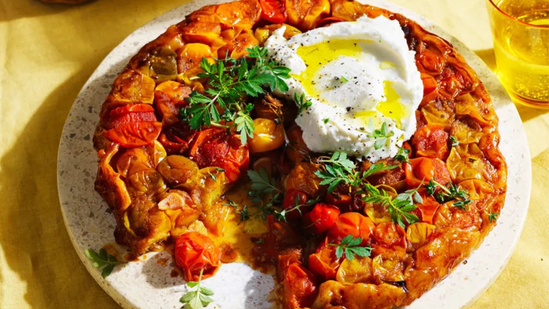 Our tomato tart is a burst of flavour