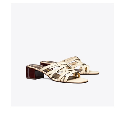 Basket-Weave Block Heel