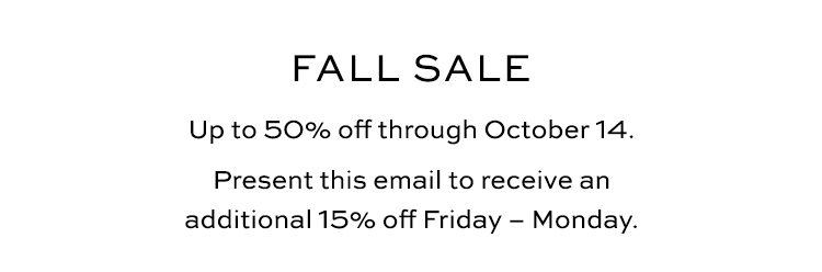 Fall Sale