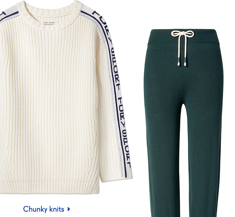Chunky knits > | Cashmere-COOLMAX(R) joggers >