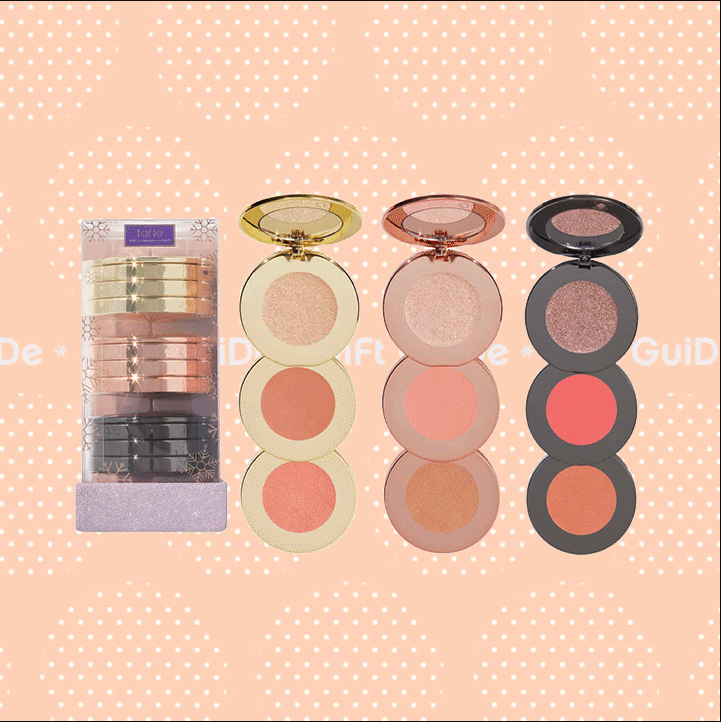 highlighters, makeup brush, and facial mist