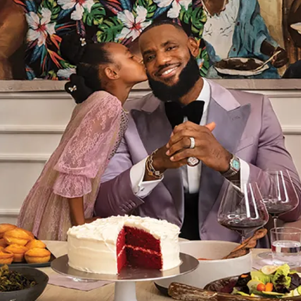LeBron James and His Daughter
