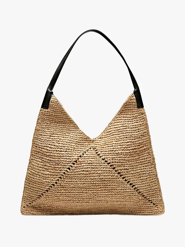 Right now, our style mantra is the more raffia, the merrier—and Massimo Dutti's slouchy tote is here to prove it.