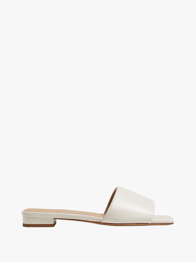 Slip into something equal parts easy and elegant for your next Sunday lunch, like this pair of off-white slide sandals from Banana Republic.