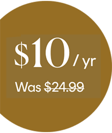 $10/year, Was $24.99