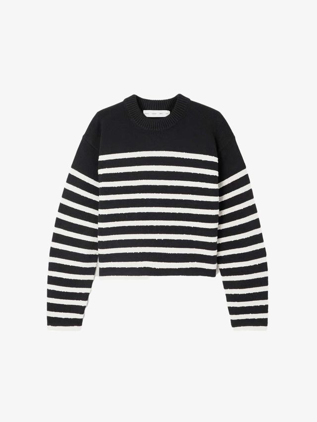Heading to the Cape? Don't forget to pack this classic striped cashmere sweater in your weekender bag.