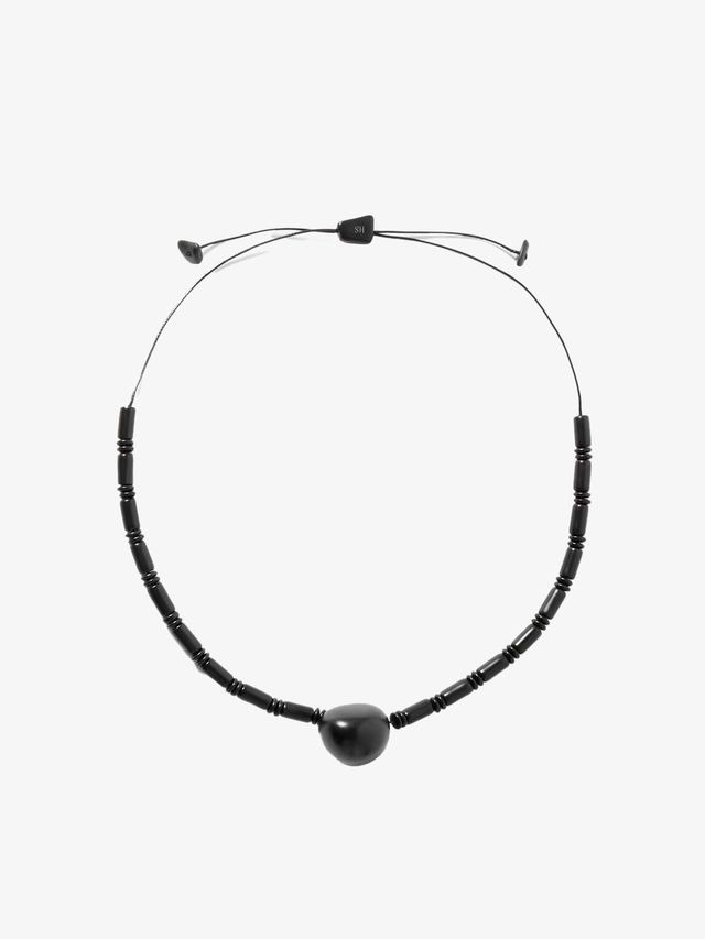 Add a handcrafted piece to your jewelry collection with Hunting Season's newly debuted beaded cord necklace.