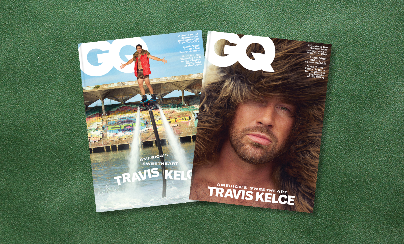 Travis Kelce's GQ cover