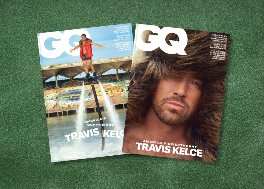 Travis Kelce's GQ cover