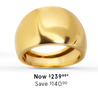 Italian High Polish Band 14K Yellow Gold $239.99