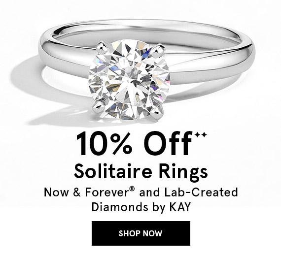 10% Off Solitaire Rings - Now & Forever and Lab-Created Diamonds by KAY