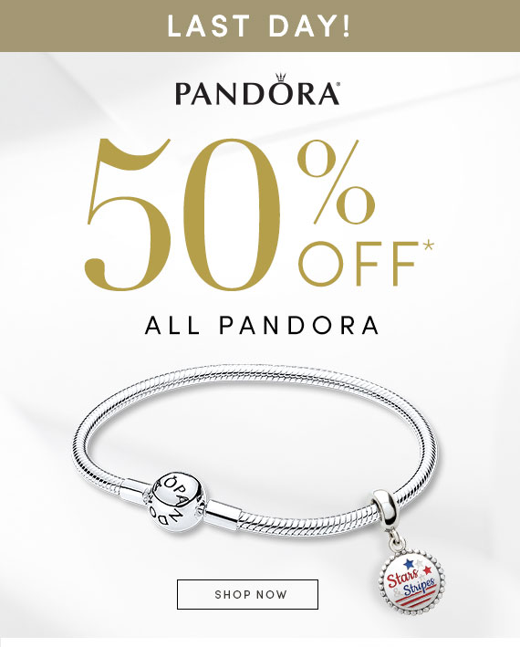 Last Day 50% off ALL PANDORA