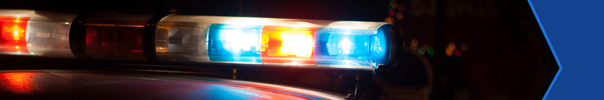 Police lights.