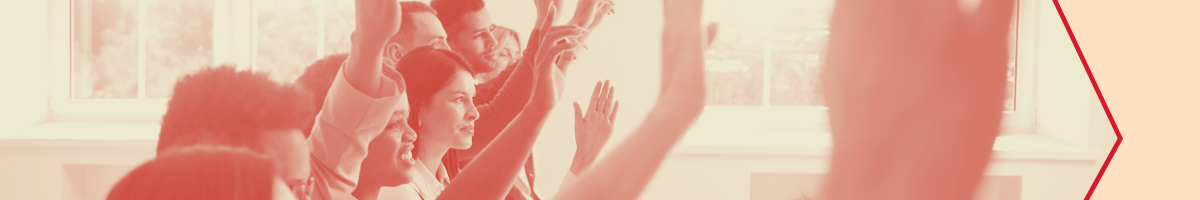 People rainsing their hand.