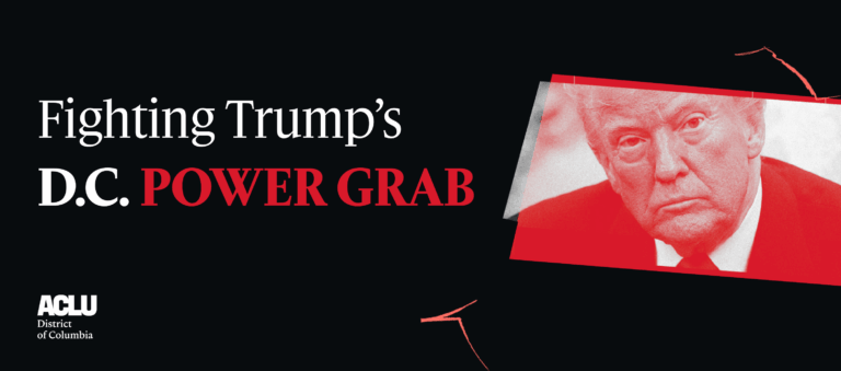 Fighting Trump's DC power grab.