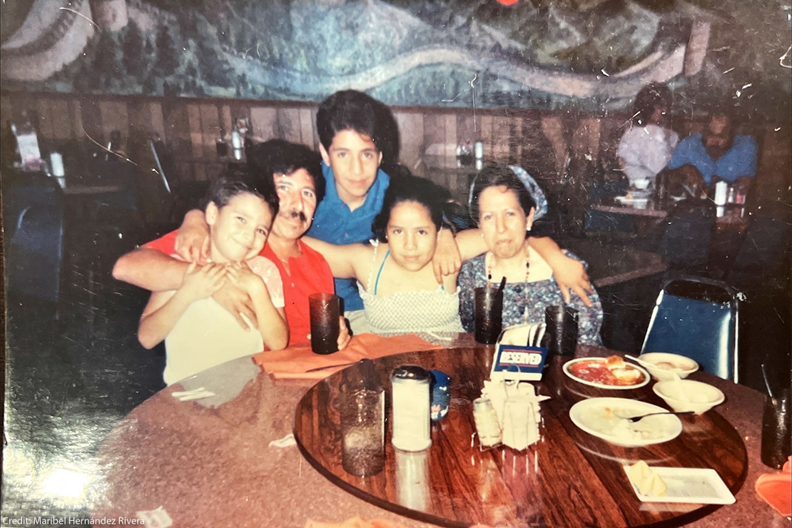 Scanned image of old family photo