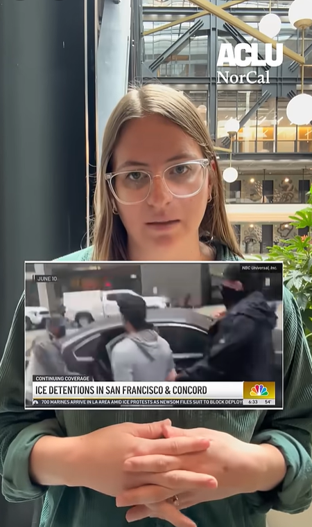 Staff speaking on ICE arrest in San Francisco and Concord.