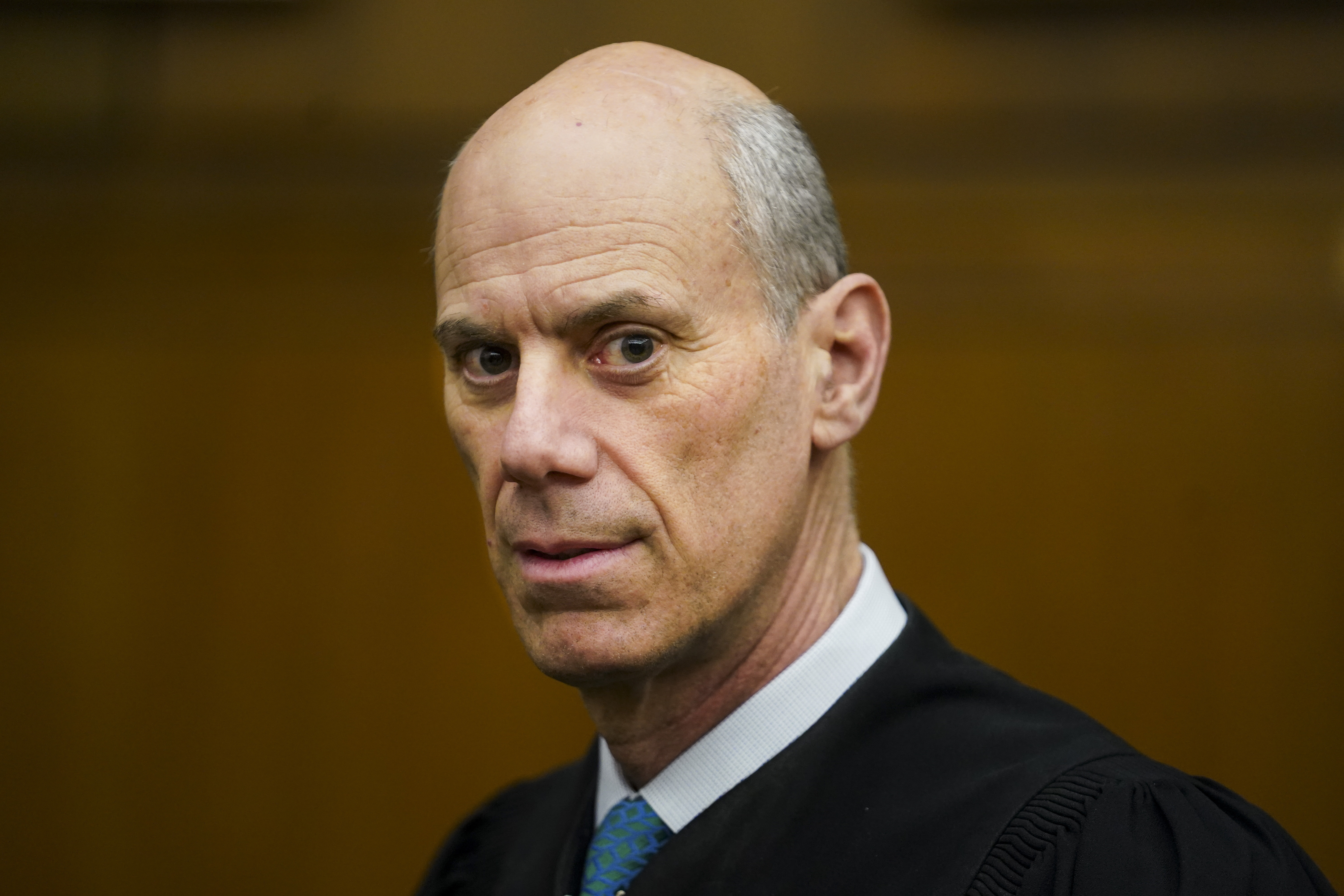 U.S. District Judge James Boasberg, chief judge of the United States District Court for the District of Columbia, stands for a portrait on March 16, 2023. (Carolyn Van Houten/The Washington Post via AP, File)