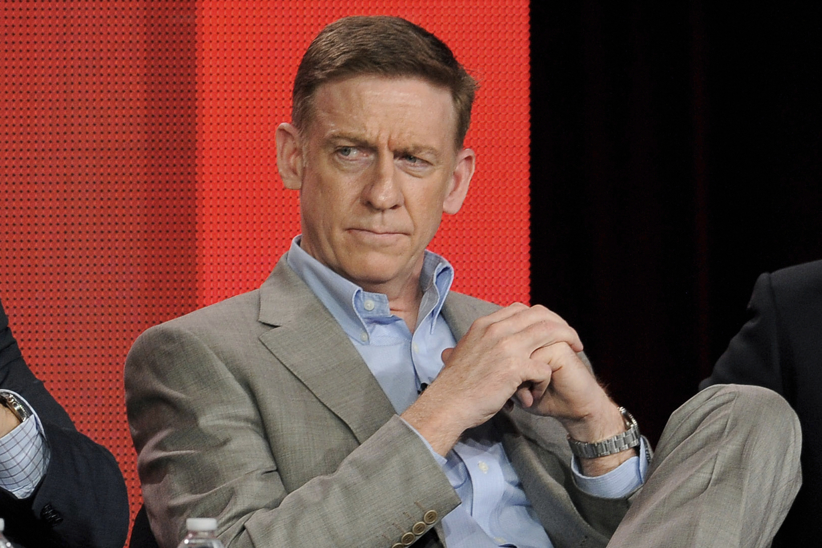 Bill Owens takes part in a panel discussion at the Showtime Winter TCA Tour at the Langham Huntington Hotel in 2-13. (Photo by Chris Pizzello/Invision/AP, File).