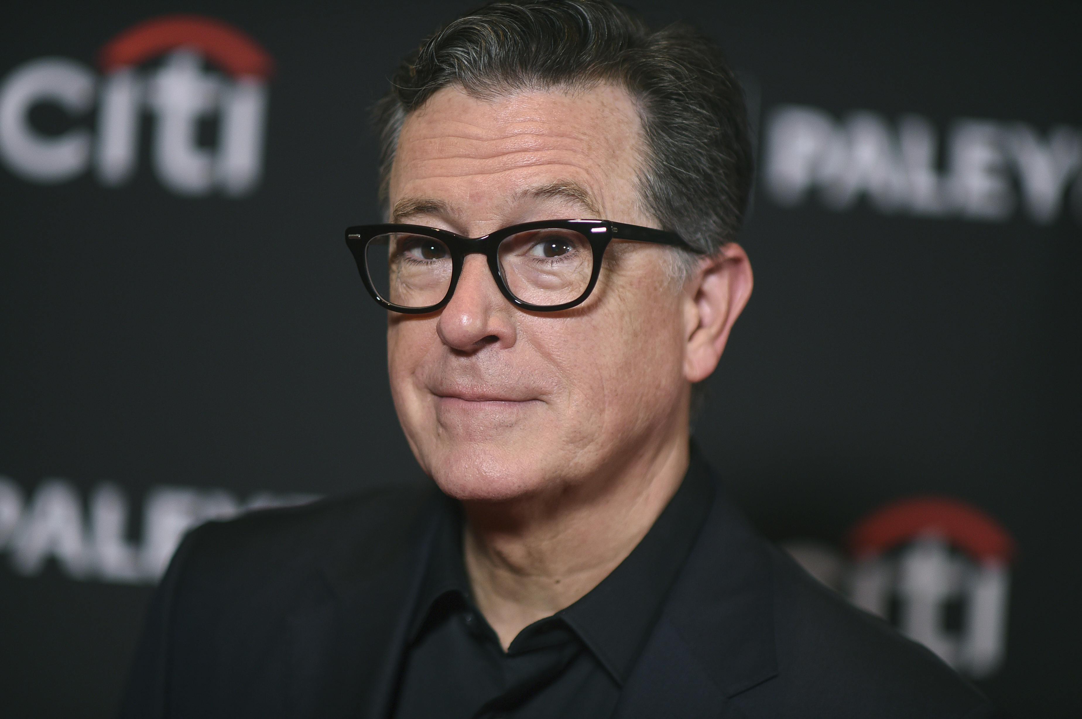 Stephen Colbert arrives at a screening of The Late Show with Stephen Colbert, in 2024. (Photo by Richard Shotwell/Invision/AP, File).