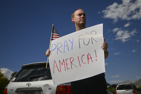 Joseph Vogl stands outside Timpanogos Regional Hospital