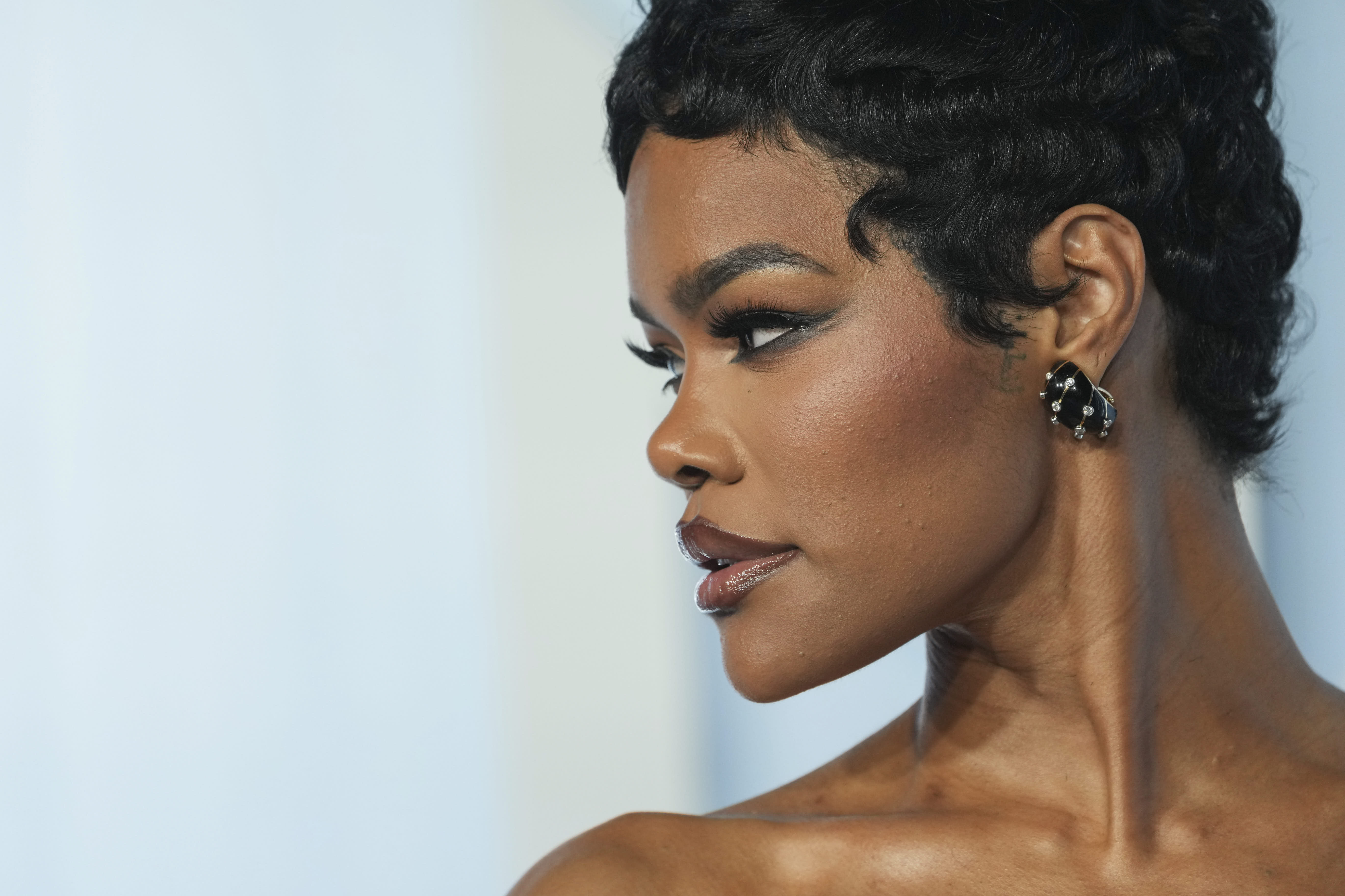 Teyana Taylor arrives at the 57th NAACP Image Awards in Pasadena, Calif.