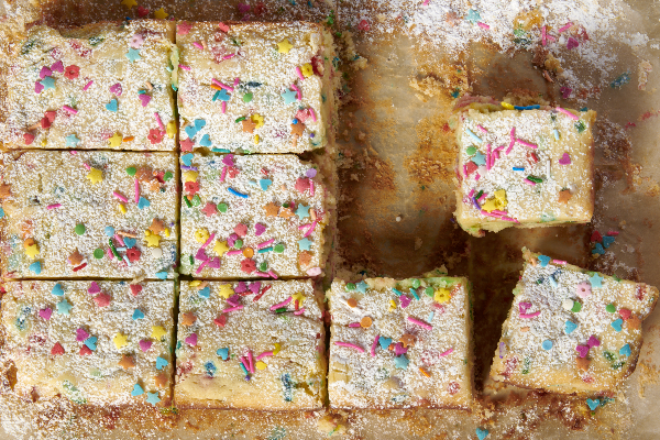This Confetti Gooey Butter Cake Is the Mash-Up Dessert of Your Childhood Dreams