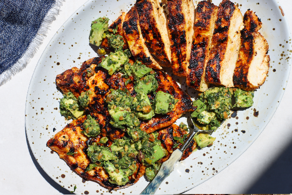 This Creamy Avocado Relish Is Mandatory on Grilled Chicken