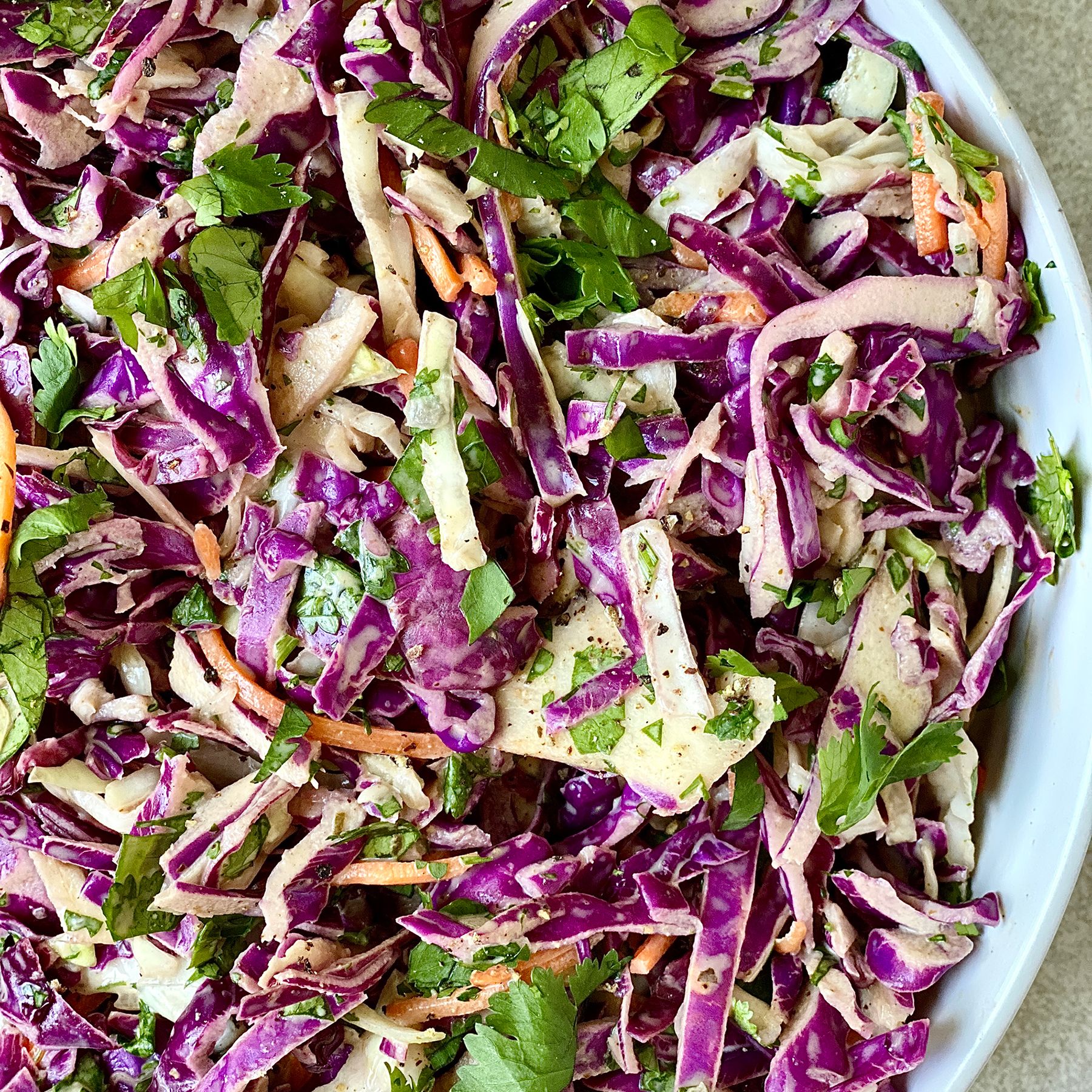 3-Ingredient Cilantro Lime Slaw Is My Go-To Lazy Summer Side