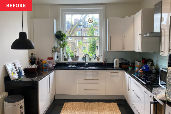 Before and After: A Cold Modern Kitchen Gets a Warm Cottagecore Upgrade