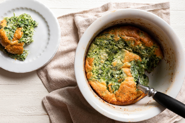 How to Make a Classic, Cloud-Like Spinach Soufflé