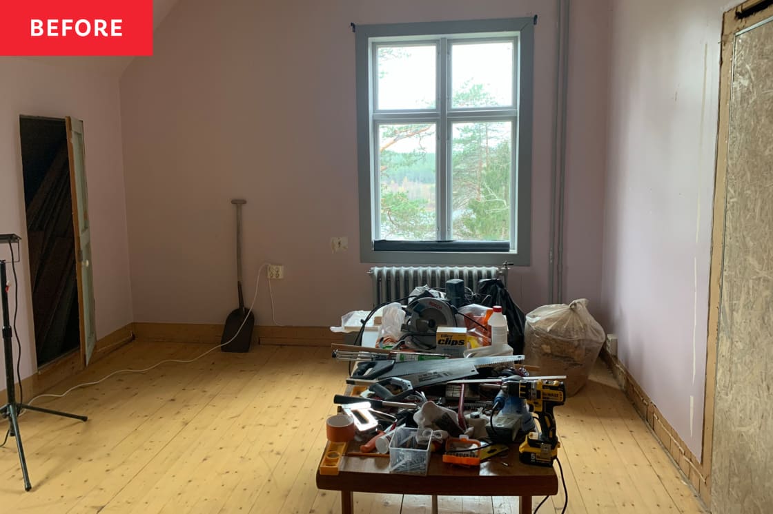 Before and After: A Once-Bland Kid's Room Is Transformed by Striking Blue Paint