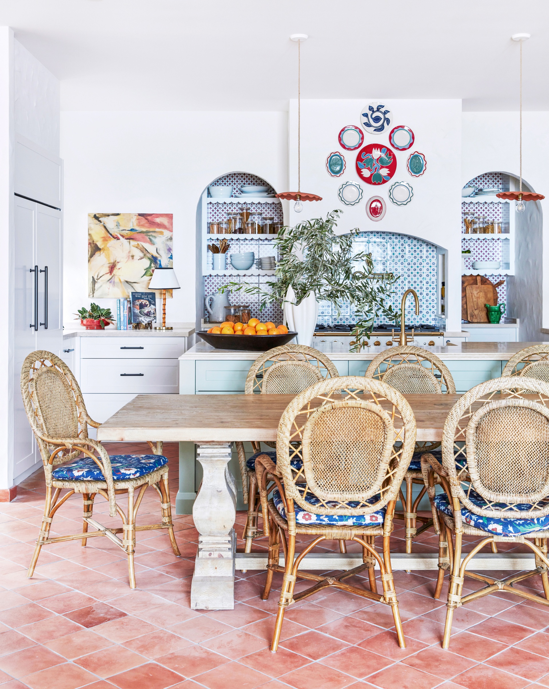 This Mediterranean-style weekender is a riot of colour and pattern