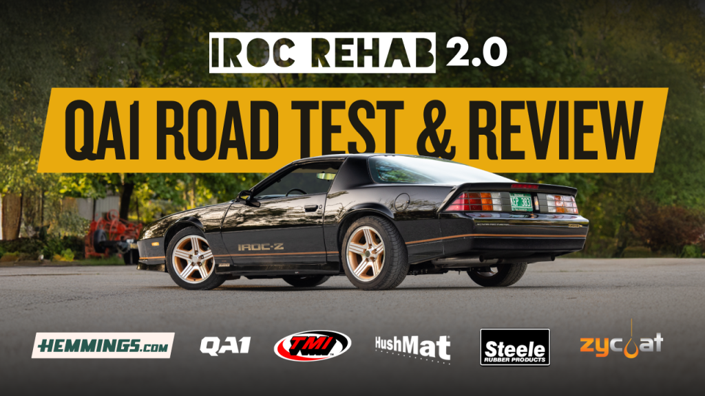IROC REHAB 2.0: 1987 Chevrolet IROC-Z Camaro Full Road Test Suspension & Interior Overhaul