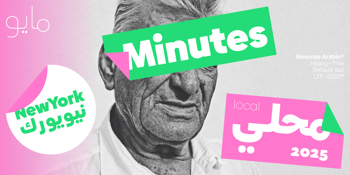 Biennale Arabic by Latinotype