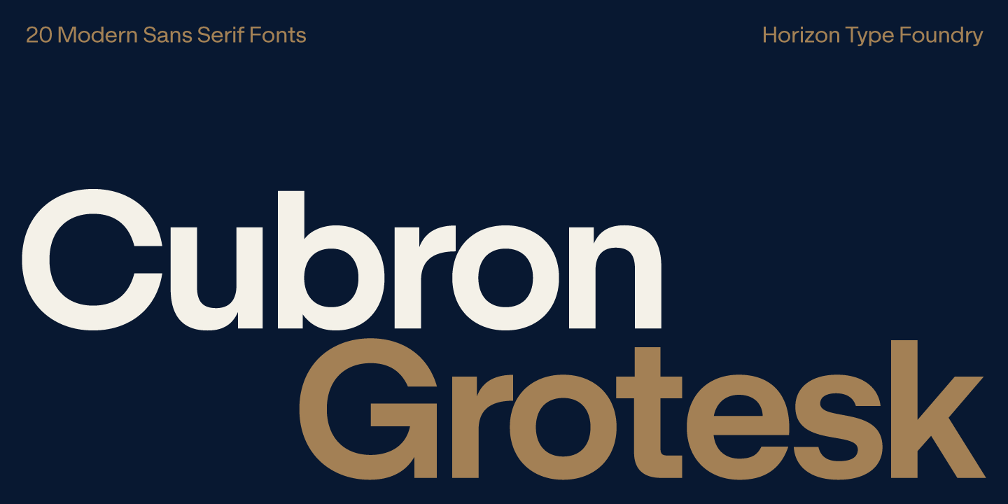 Cubron Grotesk