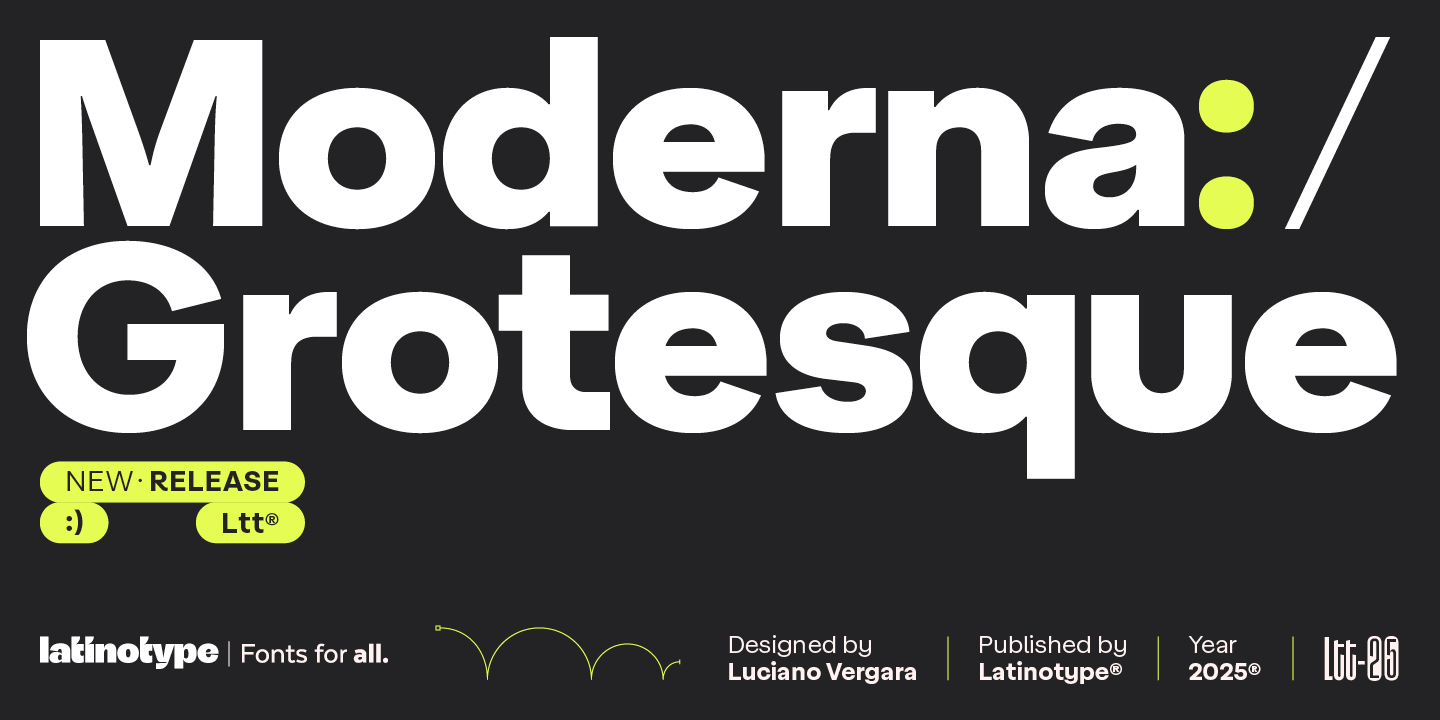 Moderna Grotesque by Latinotype