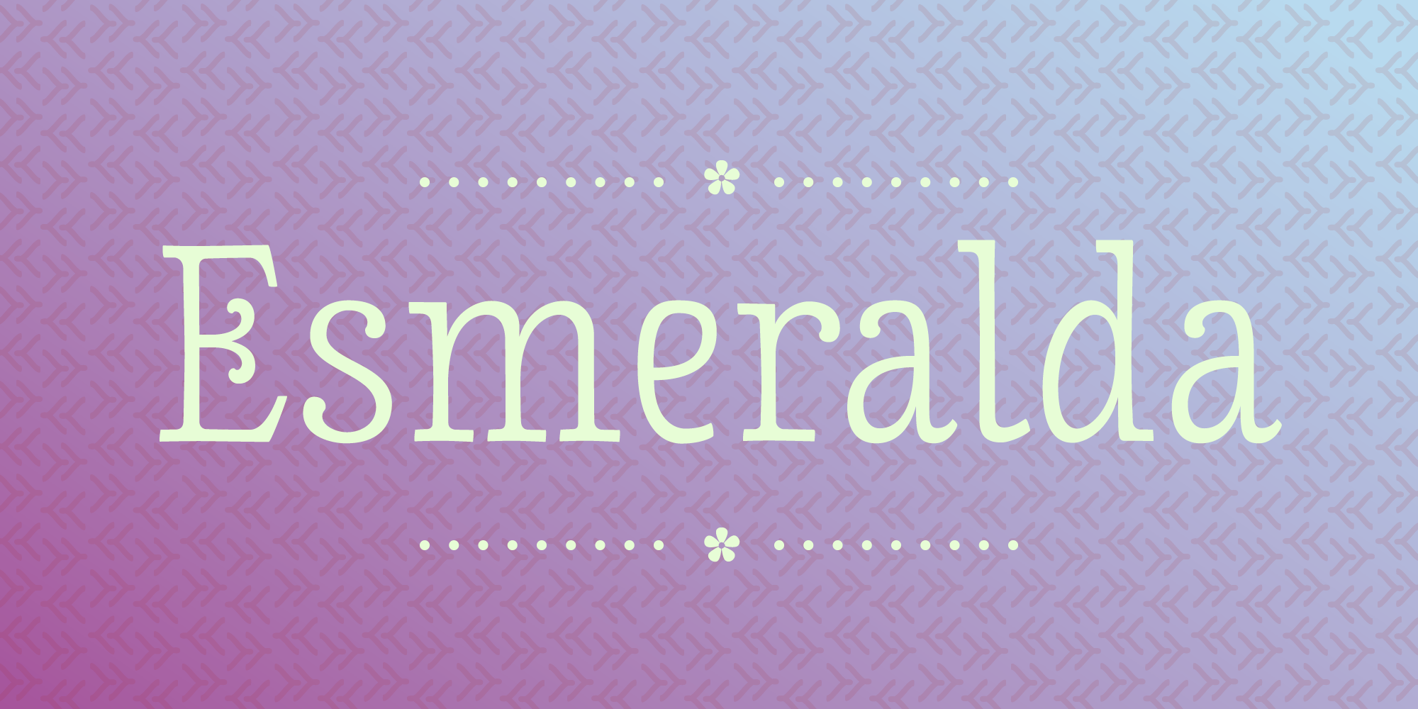 Esmeralda by Typemotion