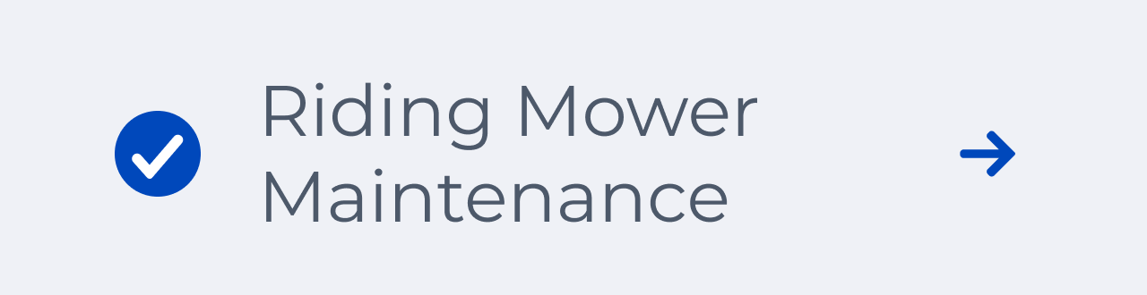 Riding Mower Maintenance