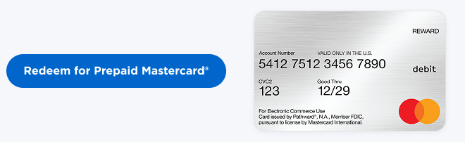 Redeem for Prepaid Mastercard®| Prepaid Mastercard®Gift Card