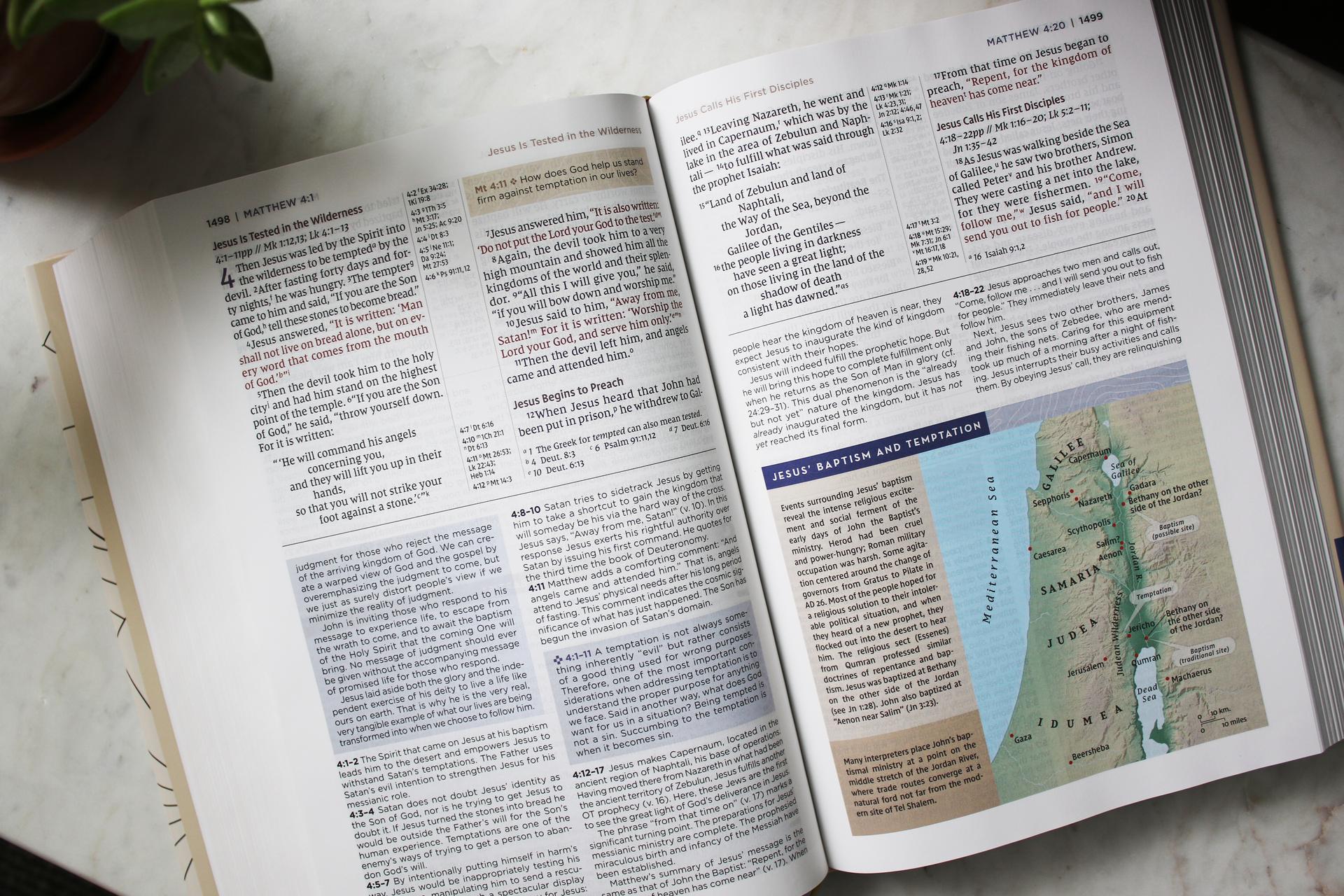 Matthew 4 in the NIV Application Bible.