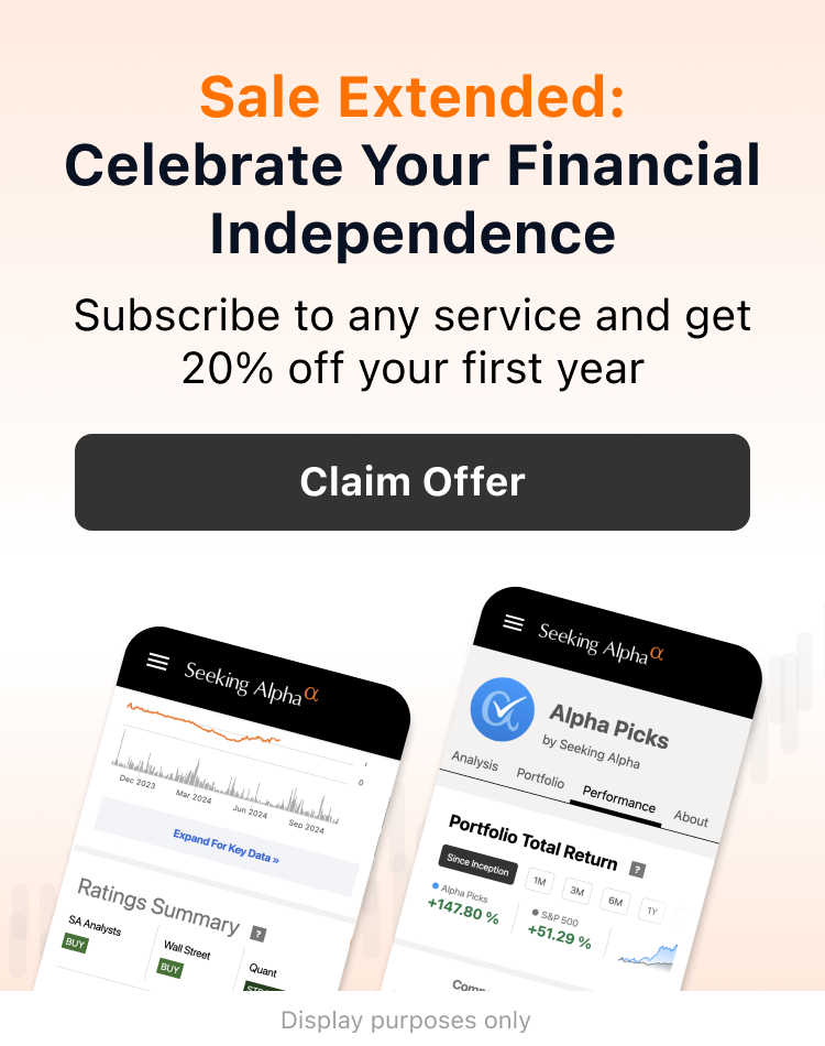 Sitewide Sale: 20% off Premium, Alpha Picks, PRO, and Investing Groups