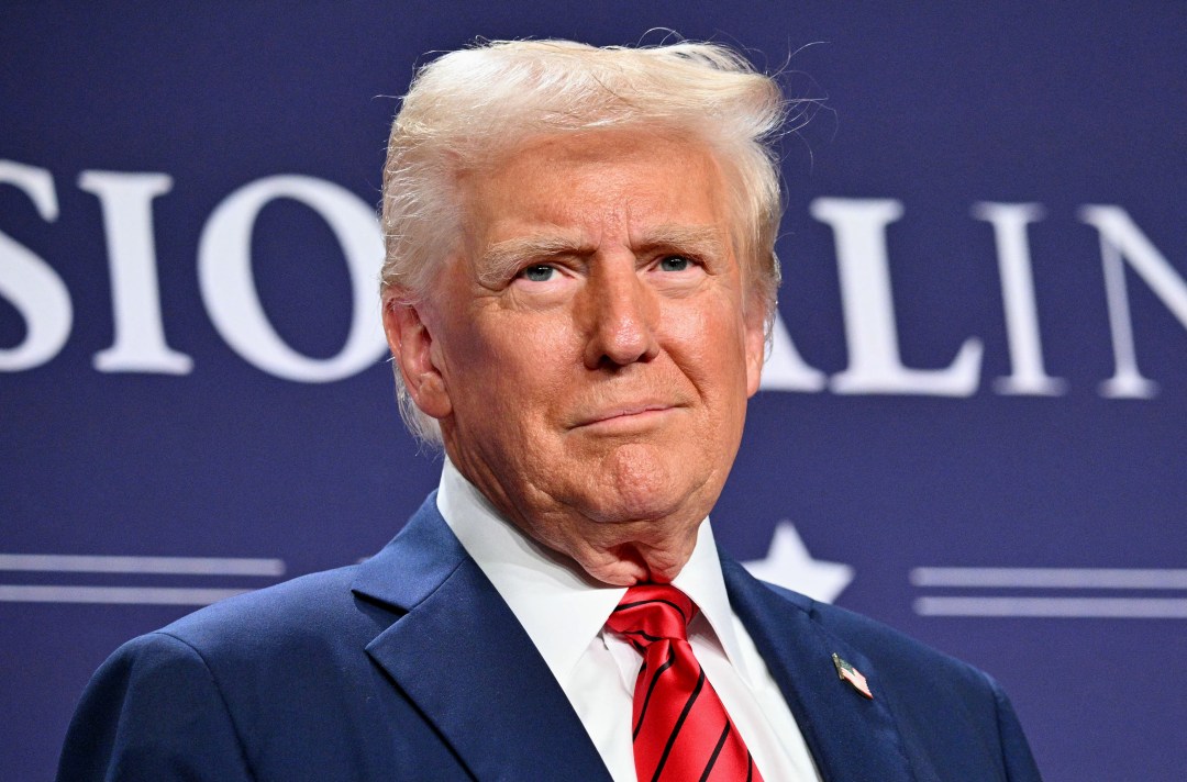 Donald Trump standing