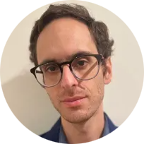 Eric Levitz, a white man with glasses