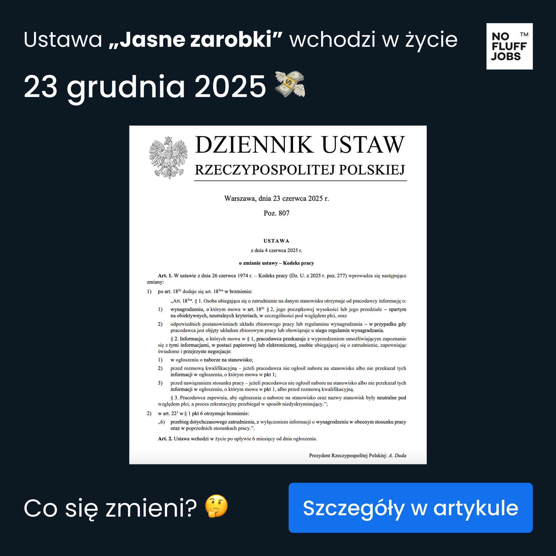 Ustawa Jasne zarobki