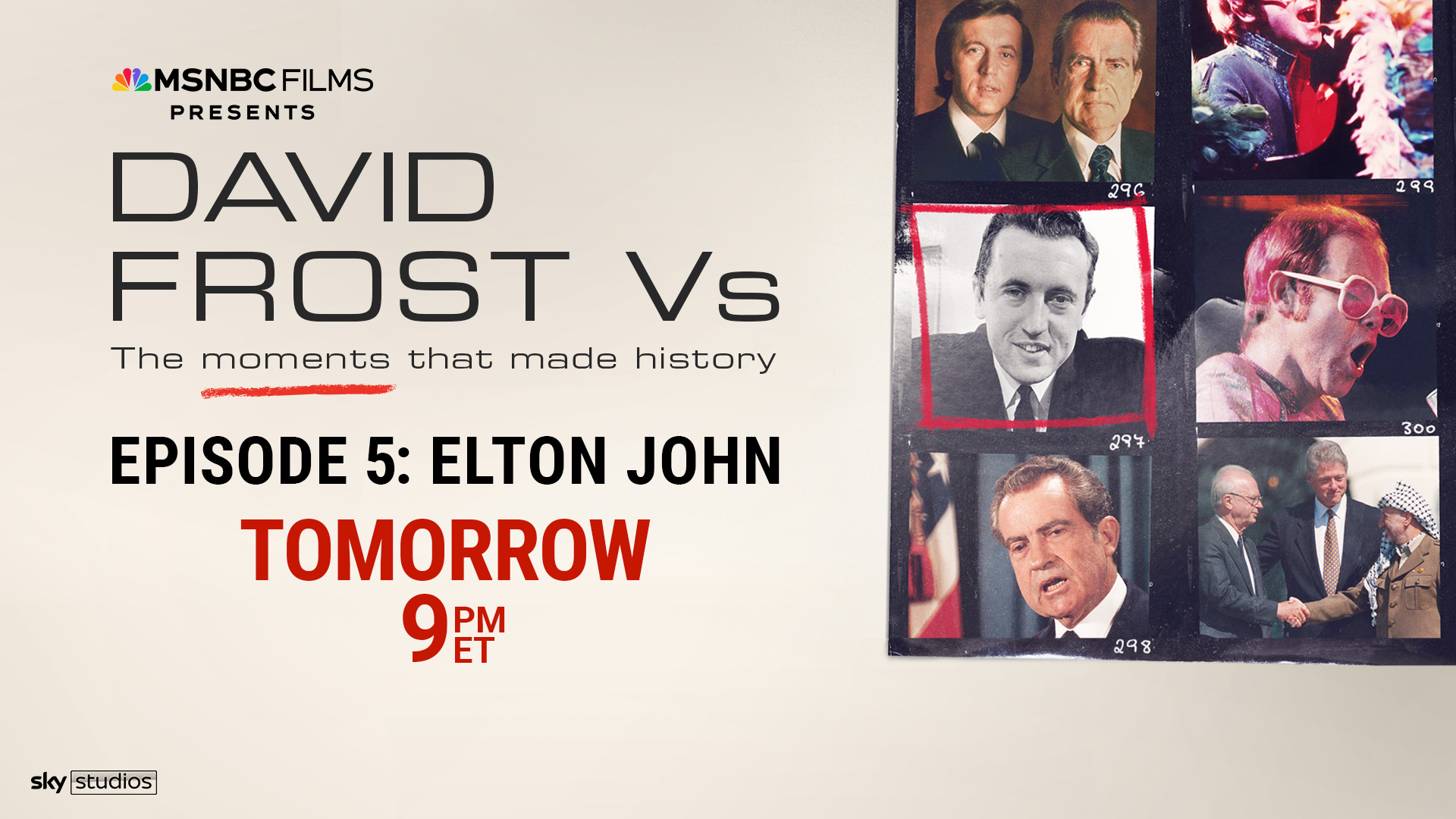 Graphic promoting ''David Frost Vs.''