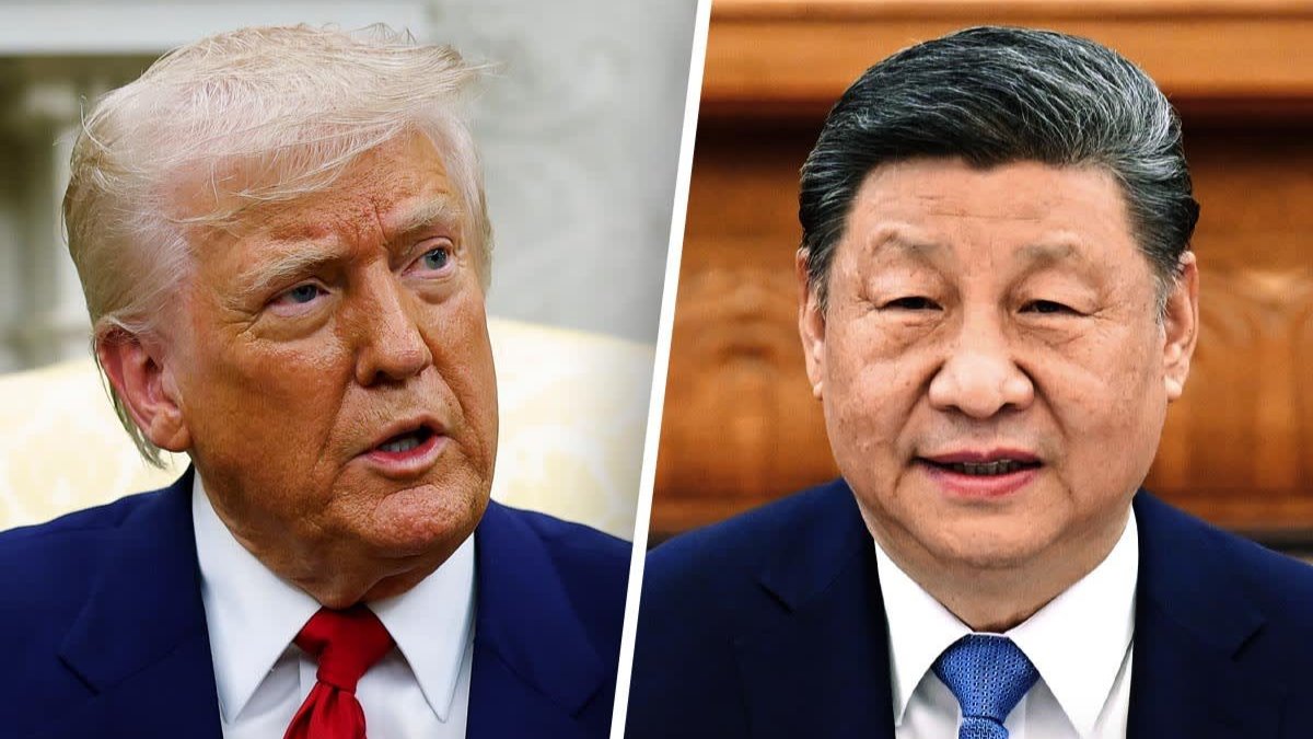 A photo of Trump and Xi Jinping.