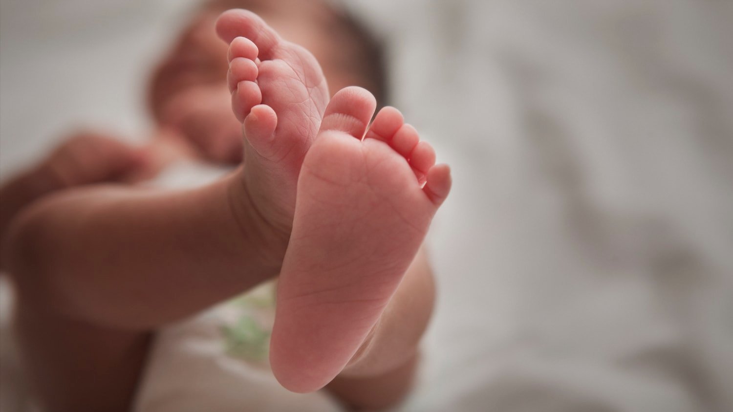 A baby's feet